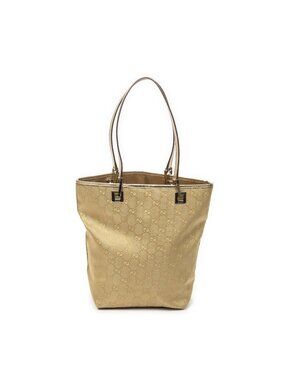 Gucci Small Bucket Tote Blanc GG Canvas